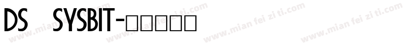 DS SysBit字体转换